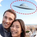 ufo in photo android application logo